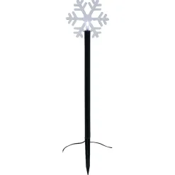 Gifi Borne à planter flocon 1LED blanc froid H40cm x5^ Décoration Extérieure De Noël