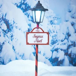 Gifi Borne solaire 1 LED panneau Joyeux Noël^ Décoration Extérieure De Noël
