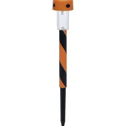 Discount Gifi Borne solaire LED à planter noir et orange