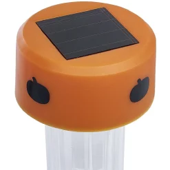 Discount Gifi Borne solaire LED à planter noir et orange