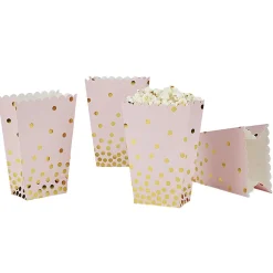 Gifi Boîte à bonbons ou pop corn rose et doré à poids x 4^ Loisirs Créatifs Et Emballage Cadeau