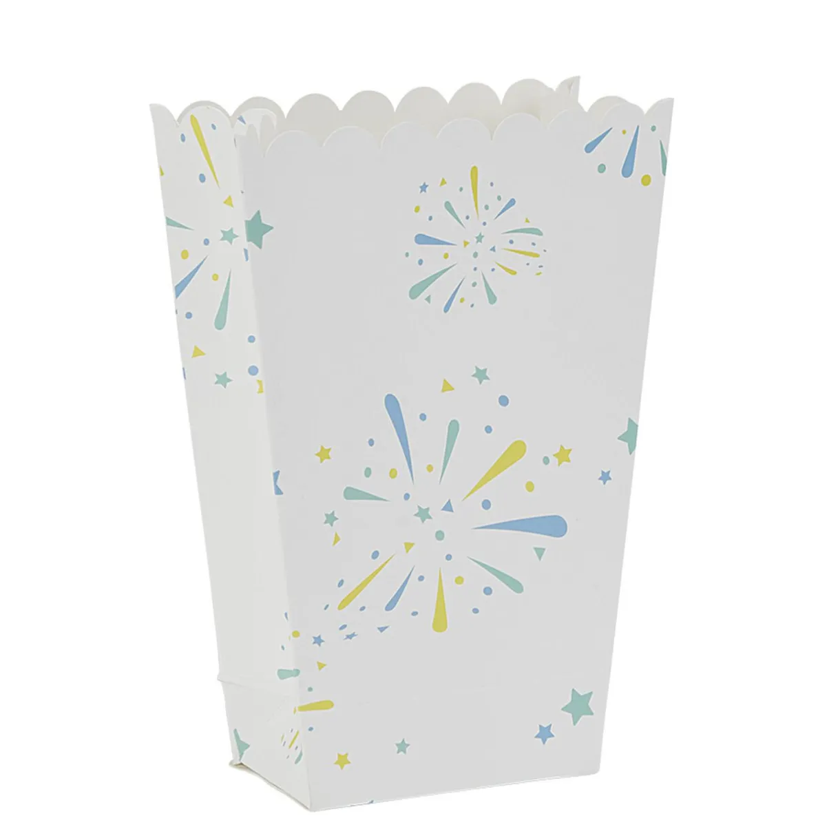 Gifi Boîte à bonbons ou pop corn motif feux d'artifice x 4^ Loisirs Créatifs Et Emballage Cadeau