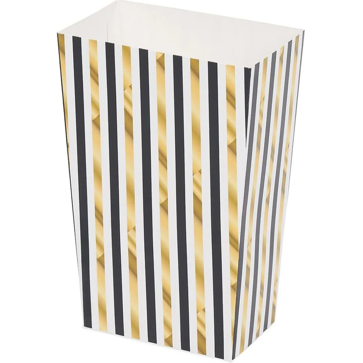 Hot Gifi Boîte à bonbons rayures bleues et dorées thème nuit x4