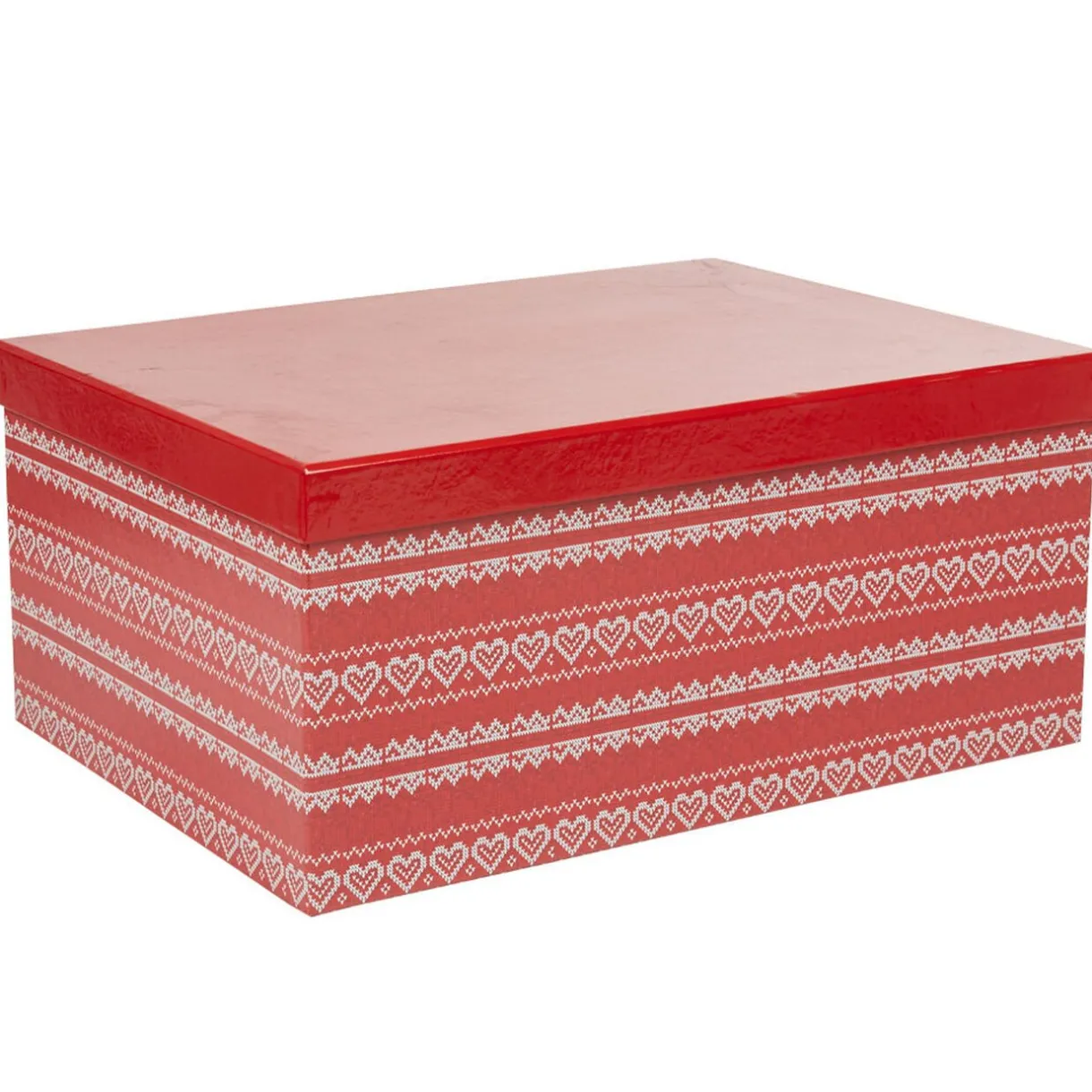 Gifi Boîte à cadeau rouge design scandinave^ Loisirs Créatifs Et Emballage Cadeau