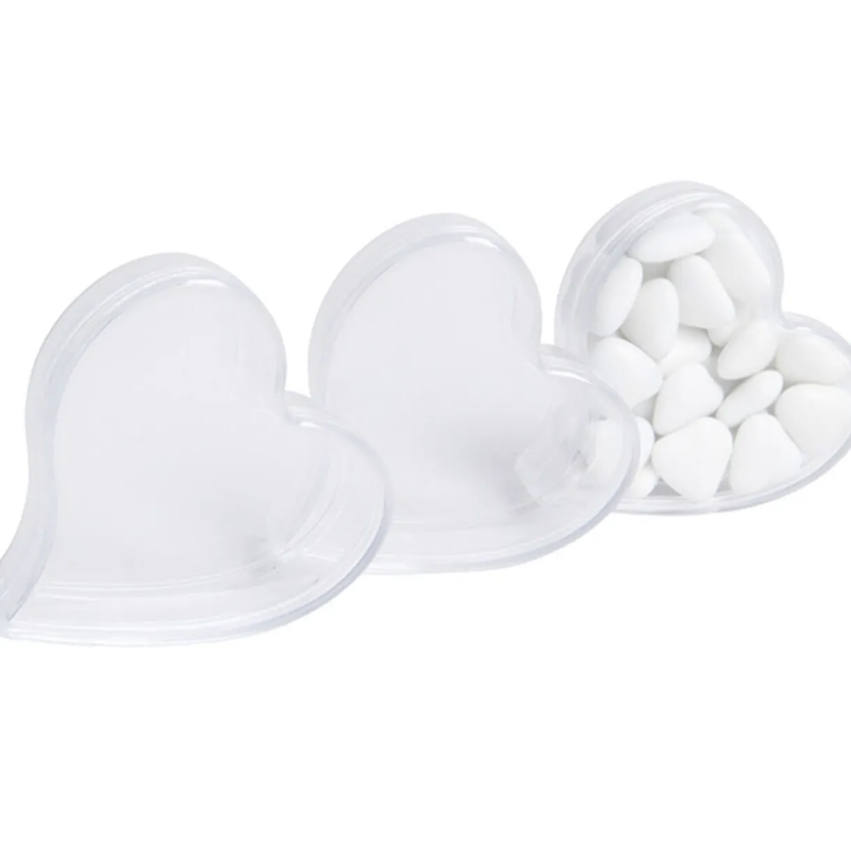 Best Gifi Boîte à dragées coeur transparent x3