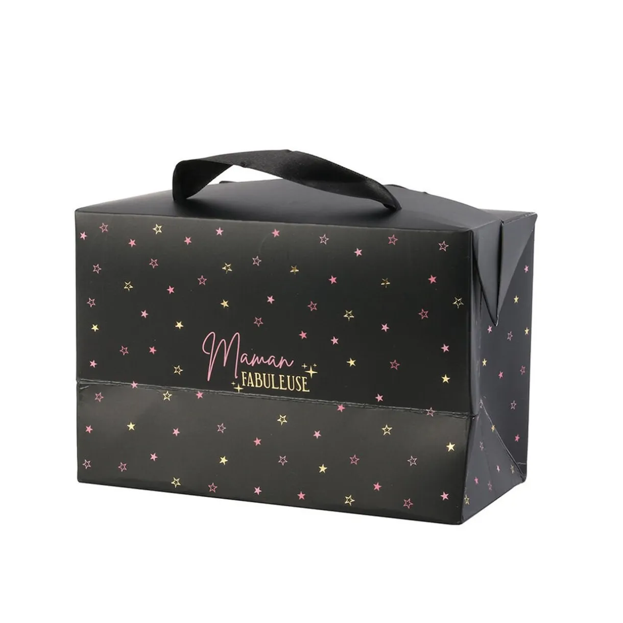 Gifi Boîte cadeau à étoiles pour Maman avec anse en tissu^ Loisirs Créatifs Et Emballage Cadeau