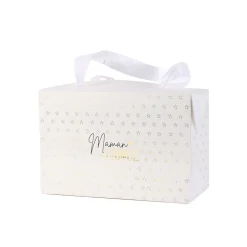 Gifi Boîte cadeau à étoiles pour Maman avec anse en tissu^ Loisirs Créatifs Et Emballage Cadeau
