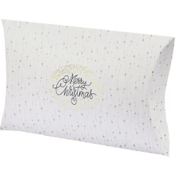 Gifi Boîte cadeau berlingot Noël doré L.34,5 x l.24 x H.4 cm^ Loisirs Créatifs Et Emballage Cadeau