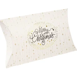 Gifi Boîte cadeau berlingot Noël doré L.14 x l.3 x H.10 cm^ Loisirs Créatifs Et Emballage Cadeau