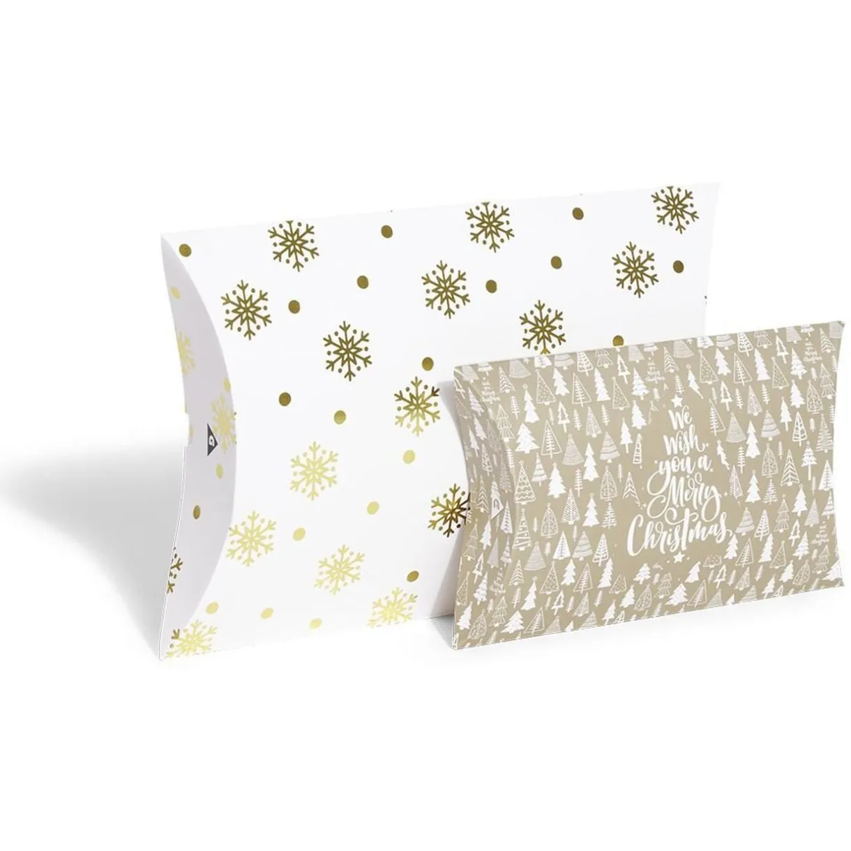 Gifi Boîte cadeau berlingot Noël motif flocon x2^ Loisirs Créatifs Et Emballage Cadeau