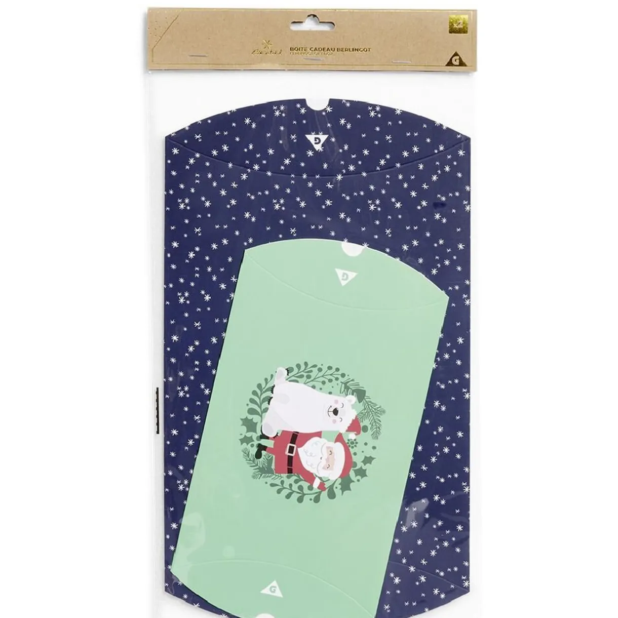 Gifi Boîte cadeau berlingot Noël enfant x2^ Loisirs Créatifs Et Emballage Cadeau