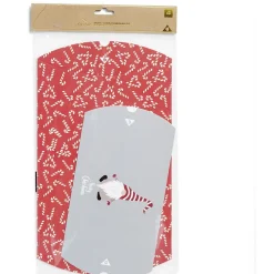 Gifi Boîte cadeau berlingot Noël motif sucre d'orge x2^ Loisirs Créatifs Et Emballage Cadeau