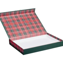 Gifi Boîte cadeau Joyeux Noël motif tartan et soldat casse-noisette^ Loisirs Créatifs Et Emballage Cadeau