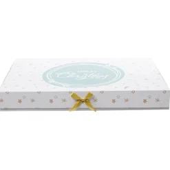 Gifi Boîte cadeau Noël Merry Christmas L.34,5 x l.24 x H.4 cm^ Loisirs Créatifs Et Emballage Cadeau