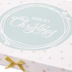 Gifi Boîte cadeau Noël Merry Christmas L.34,5 x l.24 x H.4 cm^ Loisirs Créatifs Et Emballage Cadeau