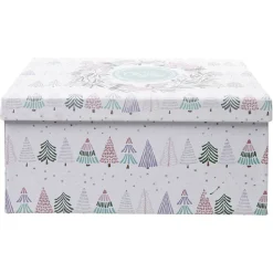 Gifi Boîte cadeau Noël Merry Christmas L.32,5 x l.14,5 x H.23 cm^ Loisirs Créatifs Et Emballage Cadeau