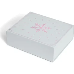 Gifi Boîte cadeau Noël pliable motif flocon iridescent^ Loisirs Créatifs Et Emballage Cadeau
