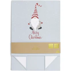 Gifi Boîte cadeau Noël pliable motif gnome^ Loisirs Créatifs Et Emballage Cadeau