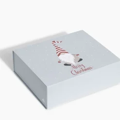 Gifi Boîte cadeau Noël pliable motif gnome^ Loisirs Créatifs Et Emballage Cadeau