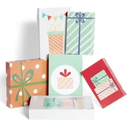 Gifi Boîte cadeau Noël pliable x6^ Loisirs Créatifs Et Emballage Cadeau