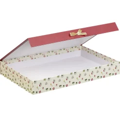 Gifi Boîte cadeau rectangulaire à motif hibou Joyeux Noël^ Loisirs Créatifs Et Emballage Cadeau