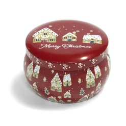 Gifi Boîte de Noël en fer Merry Christmas - 4 coloris^ Table De Noël