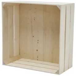 Gifi Boîte en bois petit modèle marron^ Décoration Intérieure De Noël