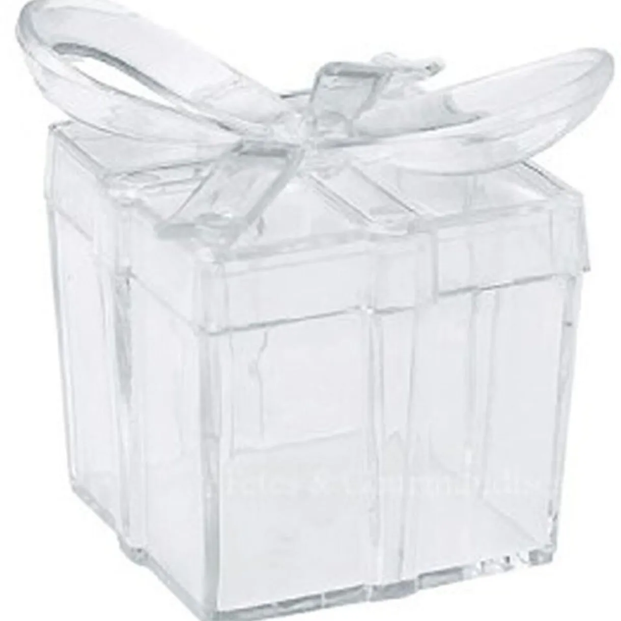 Sale Gifi Boîte forme cadeau transparent x2