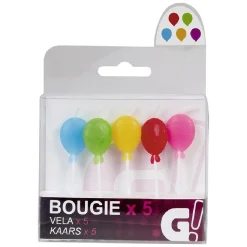 Online Gifi Bougie anniversaire ballon x 5