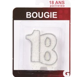 Clearance Gifi Bougie anniversaire chiffre 18
