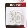 Best Gifi Bougie anniversaire chiffre 30