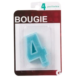 Clearance Gifi Bougie anniversaire chiffre 4