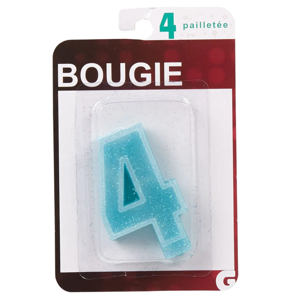 Clearance Gifi Bougie anniversaire chiffre 4