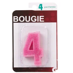 Clearance Gifi Bougie anniversaire chiffre 4