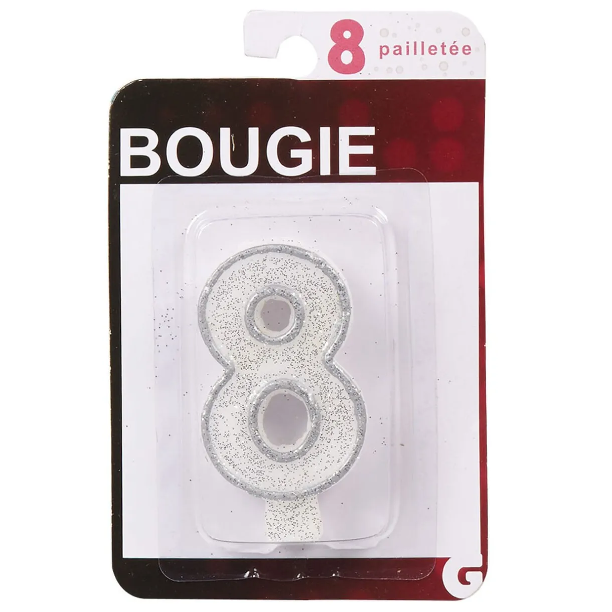 Clearance Gifi Bougie anniversaire chiffre 8