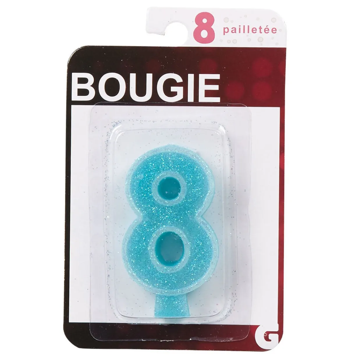 Clearance Gifi Bougie anniversaire chiffre 8