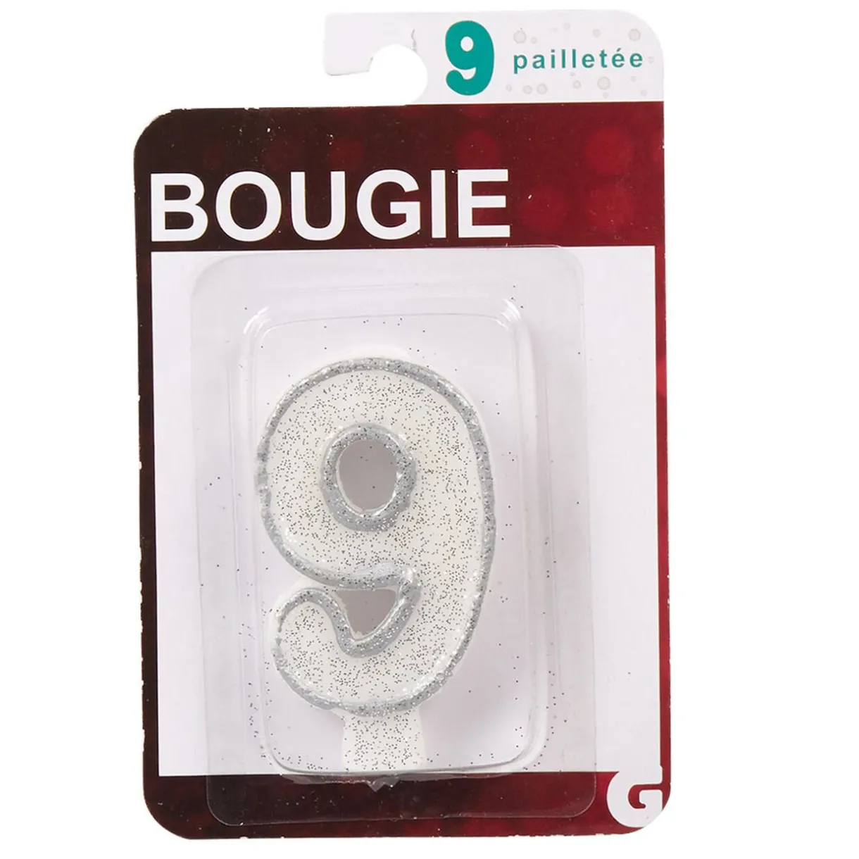 Outlet Gifi Bougie anniversaire chiffre 9