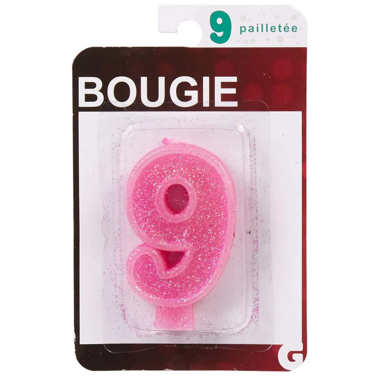 Outlet Gifi Bougie anniversaire chiffre 9
