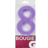 Best Gifi Bougie anniversaire chiffre 8 violet