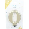 Outlet Gifi Bougie anniversaire chiffre 0 mat doré