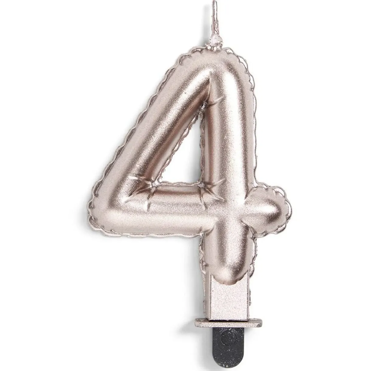 Sale Gifi Bougie anniversaire chiffre 4 rose gold