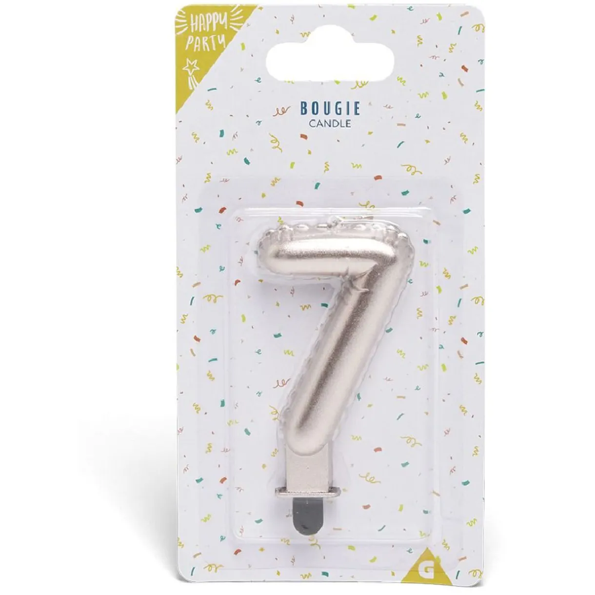 Clearance Gifi Bougie anniversaire chiffre 7 rose gold