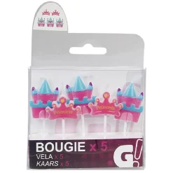 Discount Gifi Bougie anniversaire château de princesse x5