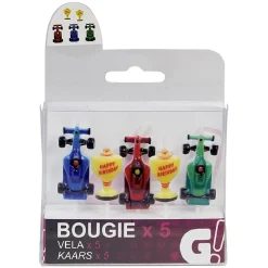 Outlet Gifi Bougie anniversaire design voiture de course x5