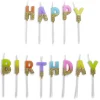 Clearance Gifi Bougie anniversaire lettres Happy Birthday multicolore et doré