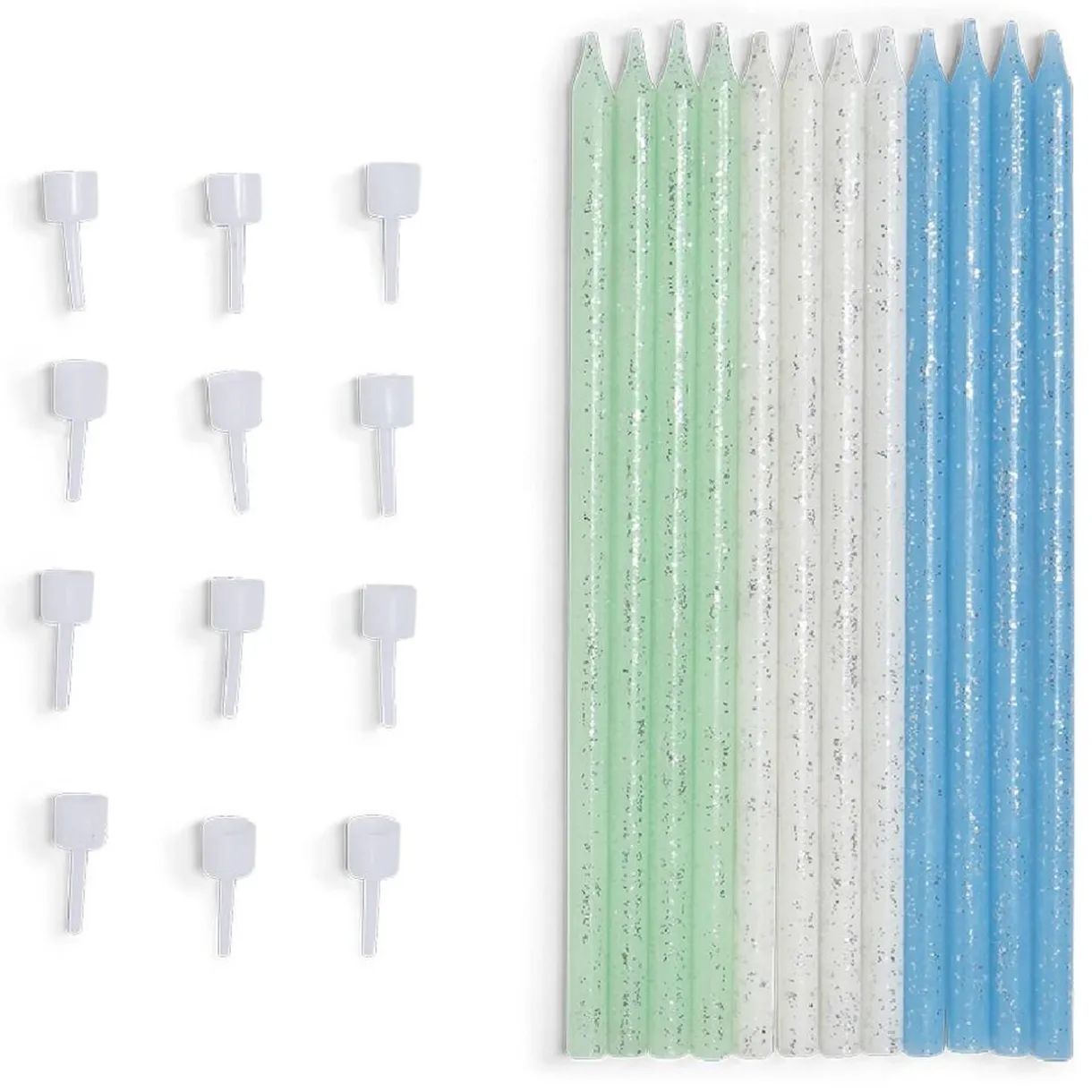 Discount Gifi Bougie anniversaire longue bleue x12