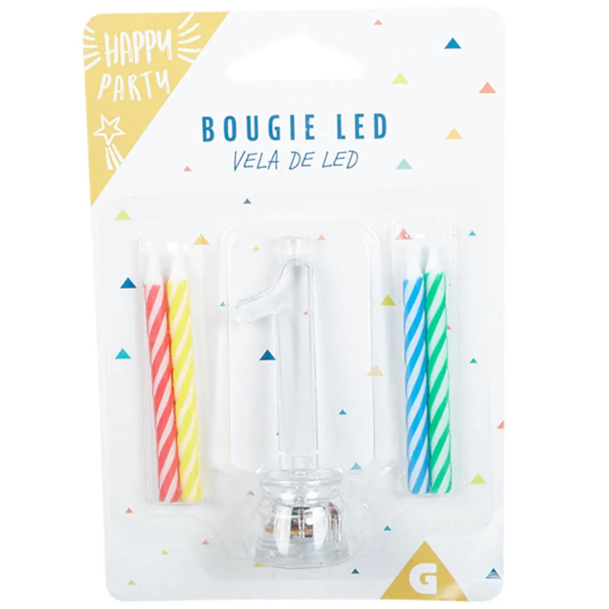 Clearance Gifi Bougie anniversaire lumineuse à led chiffre 1