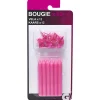 New Gifi Bougie d'anniversaire rose avec support x 12