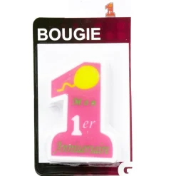Discount Gifi Bougie mon 1er anniversaire