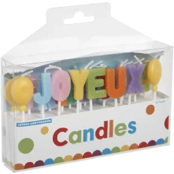Clearance Gifi Bougies Joyeux anniversaire multicolore